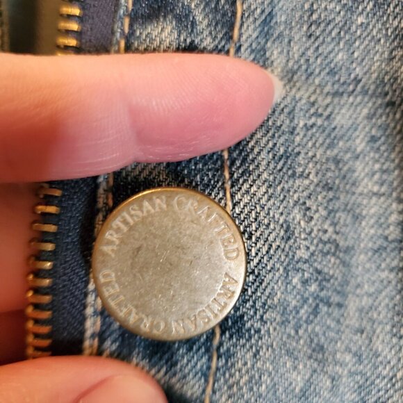 Democracy "Artisan Crafted" Blue Denim Jean Jacket - Size Small - Picture 5 of 10